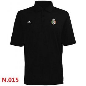 Wholesale Cheap Adidas Mexico 2014 World Soccer Authentic Polo Black