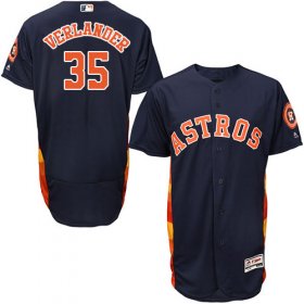 Wholesale Cheap Astros #35 Justin Verlander Navy Blue Flexbase Authentic Collection Stitched MLB Jersey