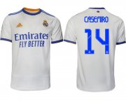 Wholesale Cheap Men 2021-2022 Club Real Madrid home aaa version white 14 Soccer Jerseys