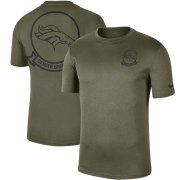 Wholesale Cheap Men's Denver Broncos Nike Olive 2019 Salute to Service Sideline Seal Legend Performance T-Shirt