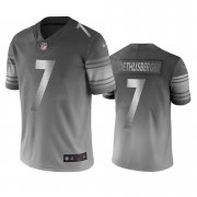 Wholesale Cheap Pittsburgh Steelers #7 Ben Roethlisberger Silver Gray Vapor Limited City Edition NFL Jersey