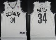 Wholesale Cheap Brooklyn Nets #34 Paul Pierce Revolution 30 Swingman White Jersey