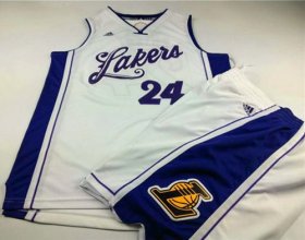 Wholesale Cheap Lakers #24 Kobe Bryant White 2015-2016 Christmas Day A Set Stitched NBA Jersey