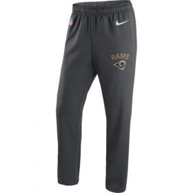 Wholesale Cheap Men\'s Los Angeles Rams Nike Anthracite Circuit Sideline Performance Pants