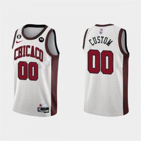 Wholesale Cheap Men\'s Chicago Bulls Active Player Custom 2022-23 White City Edition Stitched Basketball Jersey