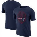 Wholesale Cheap Men's New England Patriots Nike Navy Fan Gear Icon Performance T-Shirt