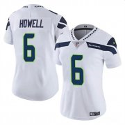Cheap Women's Seattle Seahawks #6 Sam Howell White Vapor Limited Football Stitched Jersey