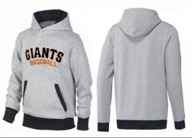 Wholesale Cheap San Francisco Giants Pullover Hoodie Grey & Black