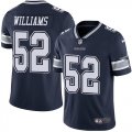 Wholesale Cheap Nike Cowboys #52 Connor Williams Navy Blue Team Color Men's Stitched NFL Vapor Untouchable Limited Jersey