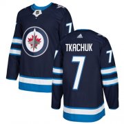 Wholesale Cheap Adidas Jets #7 Keith Tkachuk Navy Blue Home Authentic Stitched NHL Jersey