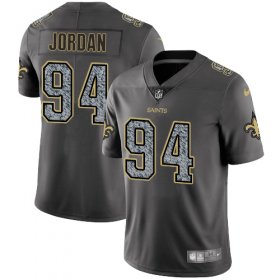Wholesale Cheap Nike Saints #94 Cameron Jordan Gray Static Men\'s Stitched NFL Vapor Untouchable Limited Jersey