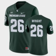 Wholesale Cheap Men Michigan State Spartans #26 Brandon Wright College Football Green Game Jersey