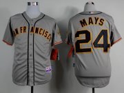 Wholesale Cheap Giants #24 Willie Mays Grey Road Cool Base Stitched MLB Jersey