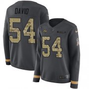 Wholesale Cheap Nike Buccaneers #54 Lavonte David Anthracite Salute to Service Women's Stitched NFL Limited Therma Long Sleeve Jersey