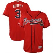 Wholesale Cheap Braves #3 Dale Murphy Red Flexbase Authentic Collection Stitched MLB Jersey