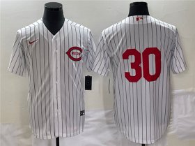 Wholesale Cheap Men\'s Cincinnati Reds #30 Will Benson White Field of Dreams Stitched Baseball Jersey
