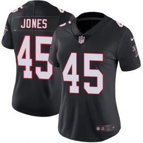 Wholesale Cheap Nike Falcons #45 Deion Jones Black Alternate Women\'s Stitched NFL Vapor Untouchable Limited Jersey