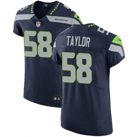 Wholesale Cheap Nike Seahawks #58 Darrell Taylor Steel Blue Team Color Men\'s Stitched NFL Vapor Untouchable Elite Jersey