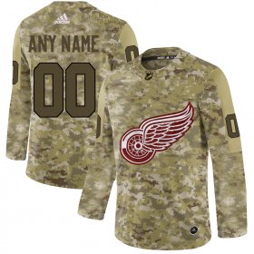 Wholesale Cheap Men\'s Adidas Red Wings Personalized Camo Authentic NHL Jersey