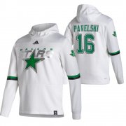 Wholesale Cheap Dallas Stars #16 Joe Pavelski Adidas Reverse Retro Pullover Hoodie White