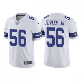Wholesale Cheap Men\'s Dallas Cowboys #56 Dante Fowler Jr. White Vapor Limited Stitched Jersey