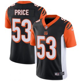 Wholesale Cheap Nike Bengals #53 Billy Price Black Team Color Men\'s Stitched NFL Vapor Untouchable Limited Jersey