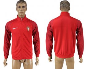 Wholesale Cheap Portugal Soccer Jackets Red