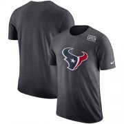 Wholesale Cheap NFL Men's Houston Texans Nike Anthracite Crucial Catch Tri-Blend Performance T-Shirt