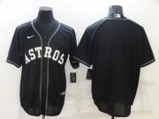 Wholesale Cheap Men's Houston Astros Blank Black Stitched MLB Cool Base Nike Jersey