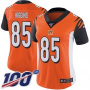 Wholesale Cheap Nike Bengals #85 Tee Higgins Orange Alternate Women's Stitched NFL 100th Season Vapor Untouchable Limited Jersey