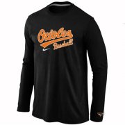 Wholesale Cheap Baltimore Orioles Long Sleeve MLB T-Shirt Black
