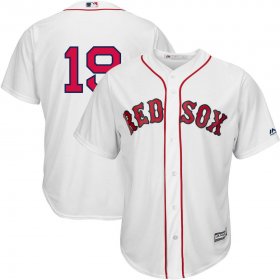 Wholesale Cheap Boston Red Sox #19 Jackie Bradley Jr. Majestic Home Official Replica Cool Base Player Jersey White