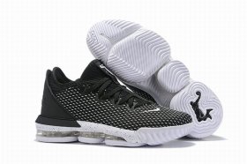 Wholesale Cheap Nike Lebron James 16 Air Cushion Low Shoes Black White