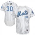 Wholesale Cheap Mets #30 Nolan Ryan White(Blue Strip) Flexbase Authentic Collection Father's Day Stitched MLB Jersey