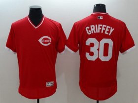 Wholesale Cheap Reds #30 Ken Griffey Red Flexbase Authentic Collection Cooperstown Stitched MLB Jersey