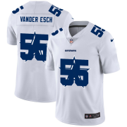 Wholesale Cheap Dallas Cowboys #55 Leighton Vander Esch White Men's Nike Team Logo Dual Overlap Limited NFL Jersey