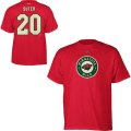 Wholesale Cheap Minnesota Wild #20 Ryan Suter Reebok Name and Number Player T-Shirt Red