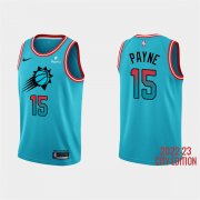 Wholesale Cheap Men's Phoenix Suns #15 Cameron Payne 2022-23 Blue City Edition Stitched Basketball Jersey