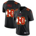 Wholesale Cheap Kansas City Chiefs #10 Tyreek Hill Men's Nike Team Logo Dual Overlap Limited NFL Jersey Black