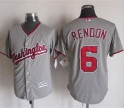 Wholesale Cheap Nationals #6 Anthony Rendon Grey New Cool Base Stitched MLB Jersey
