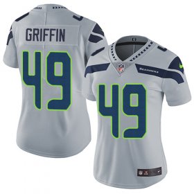 Wholesale Cheap Nike Seahawks #49 Shaquem Griffin Grey Alternate Women\'s Stitched NFL Vapor Untouchable Limited Jersey