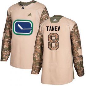 Wholesale Cheap Adidas Canucks #8 Christopher Tanev Camo Authentic 2017 Veterans Day Stitched NHL Jersey