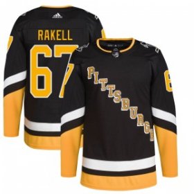 Wholesale Cheap Men\'s Pittsburgh Penguins #67 Rickard Rakell Black 2021-2022 Stitched Jersey
