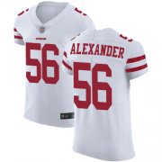 Wholesale Cheap Nike 49ers #56 Kwon Alexander White Men's Stitched NFL Vapor Untouchable Elite Jersey