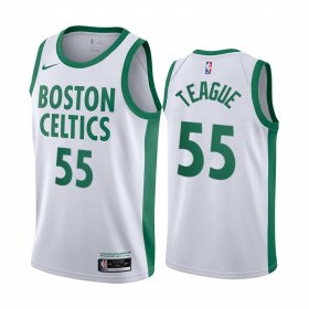 Wholesale Cheap Nike Celtics #55 Jeff Teague White NBA Swingman 2020-21 City Edition Jersey