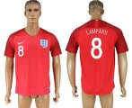 Wholesale Cheap England #8 Lampard Away Soccer Country Jersey