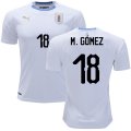Wholesale Cheap Uruguay #18 M.Gomez Away Soccer Country Jersey