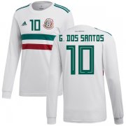 Wholesale Cheap Mexico #10 G.Dos Santos Away Long Sleeves Soccer Country Jersey