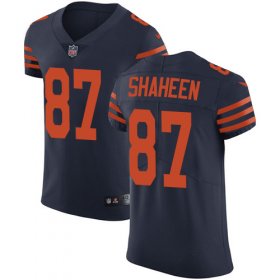 Wholesale Cheap Nike Bears #87 Adam Shaheen Navy Blue Alternate Men\'s Stitched NFL Vapor Untouchable Elite Jersey