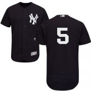 Wholesale Cheap Yankees #5 Joe DiMaggio Navy Blue Flexbase Authentic Collection Stitched MLB Jersey